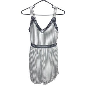 Japna striped romper small white blue B